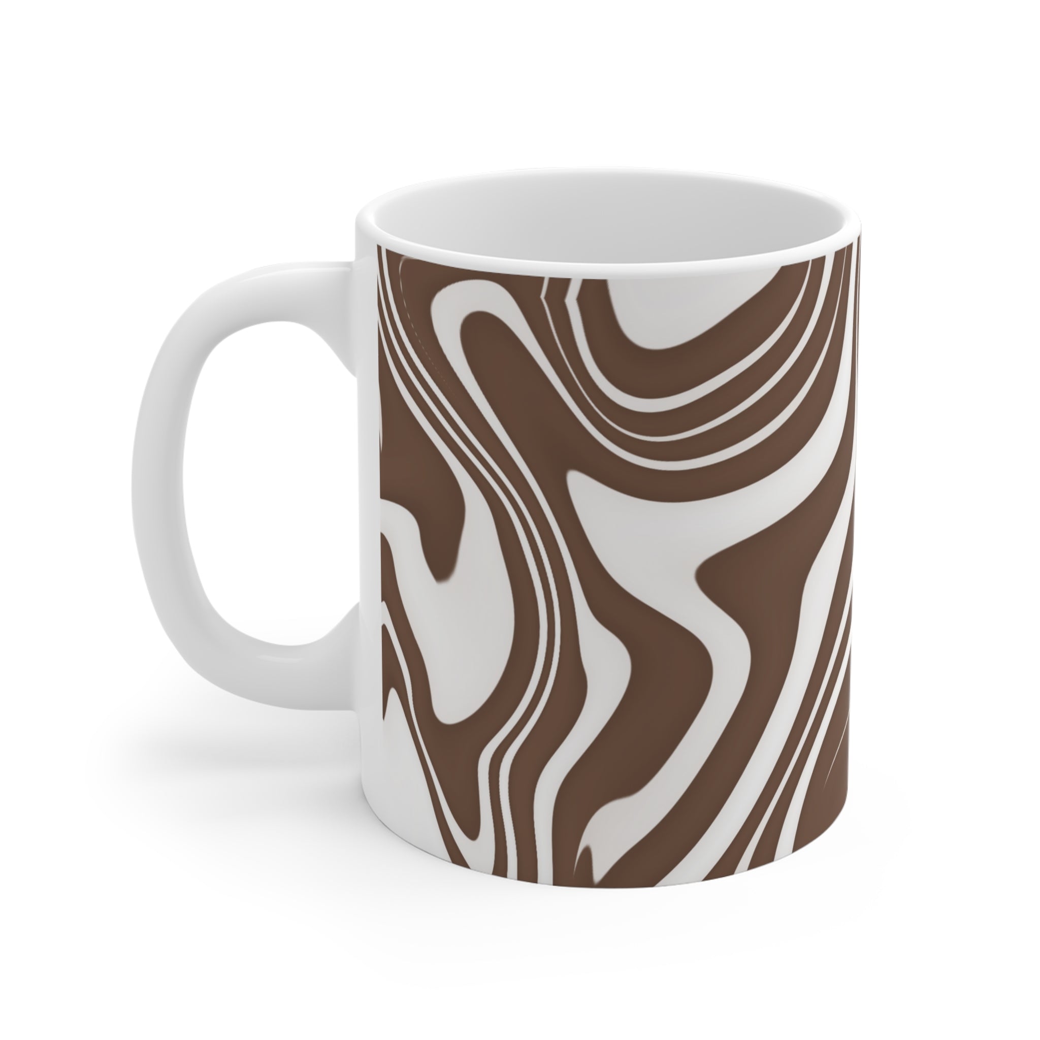 Brown Swirl Ceramic Mug