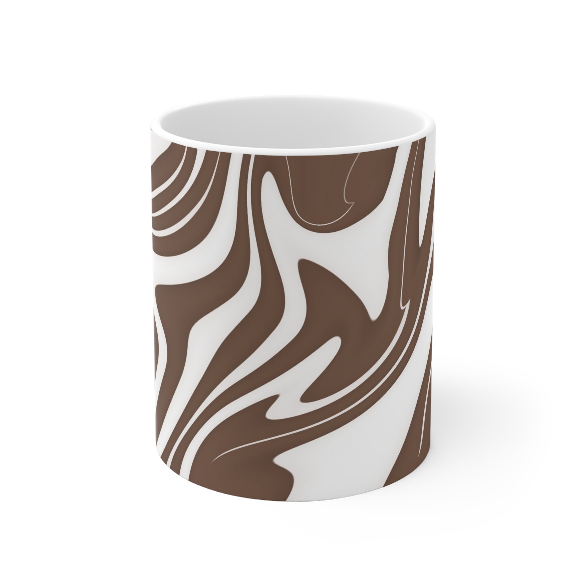 Brown Swirl Ceramic Mug