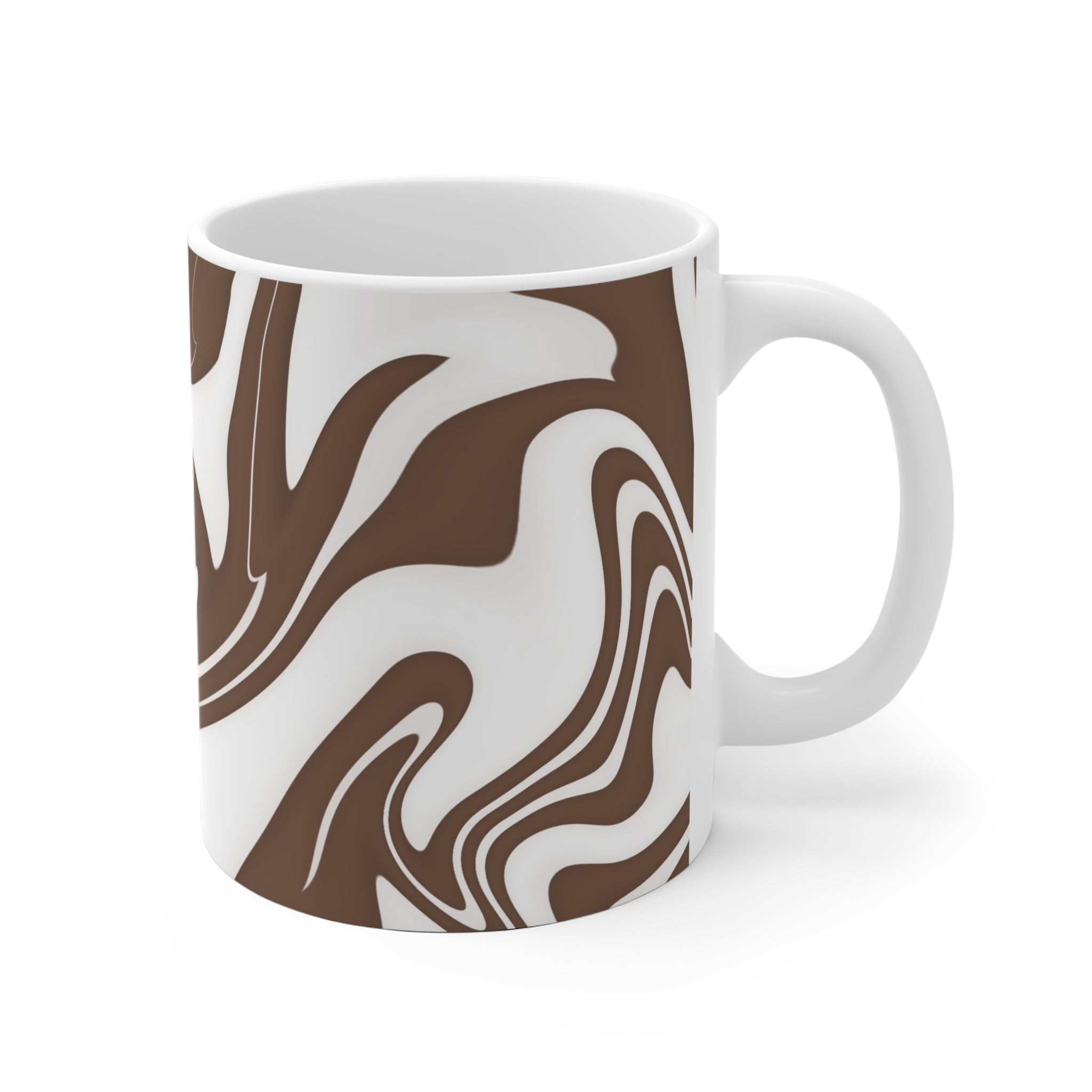 Brown Swirl Ceramic Mug