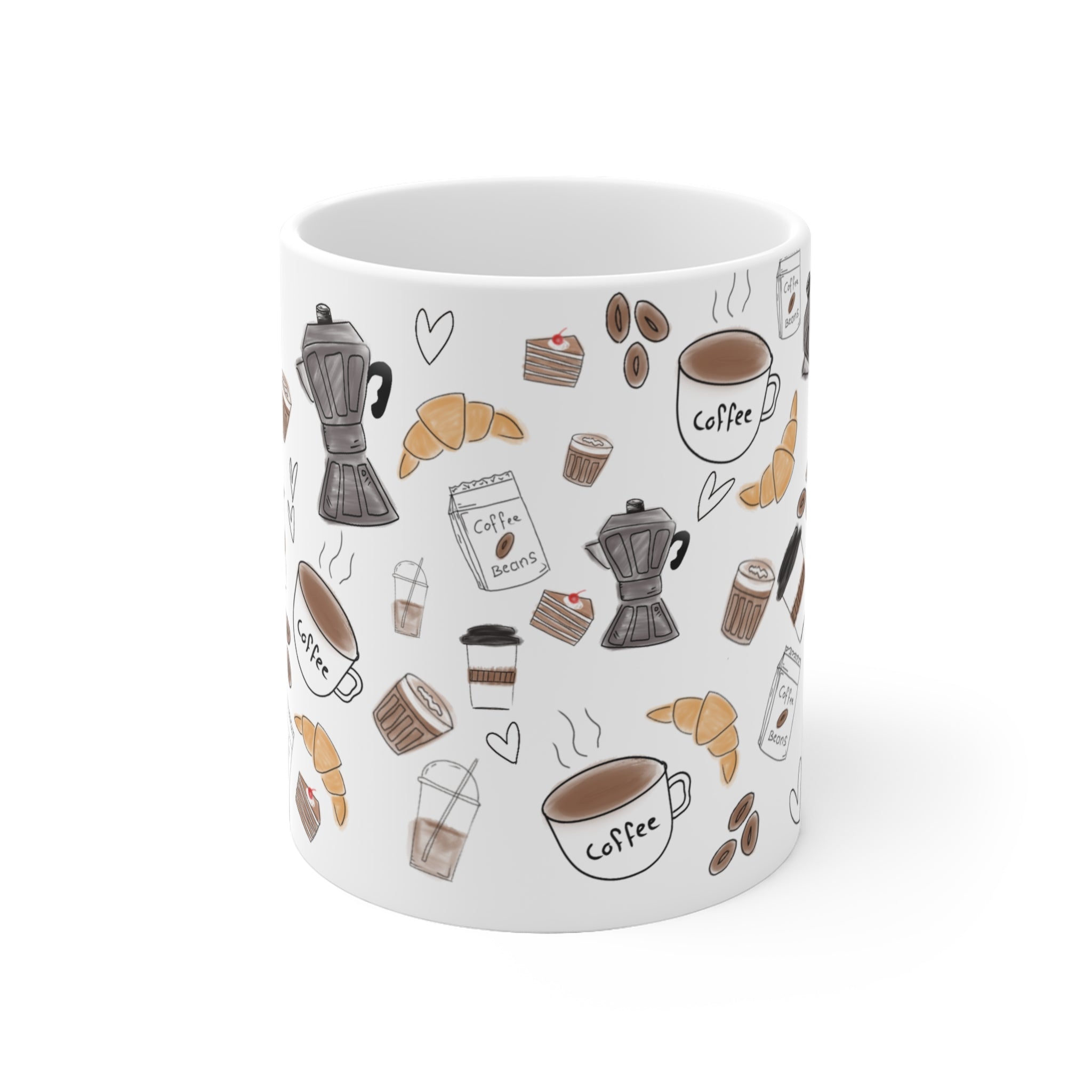 Coffee & Pastries Ceramic Mug