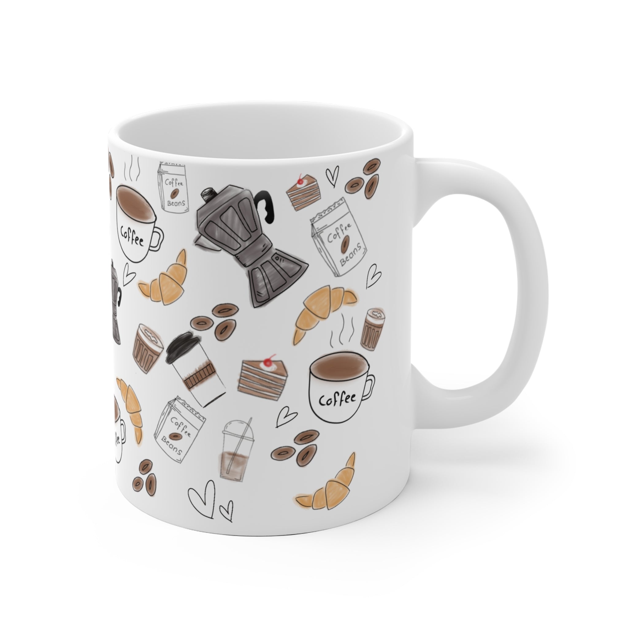 Coffee & Pastries Ceramic Mug