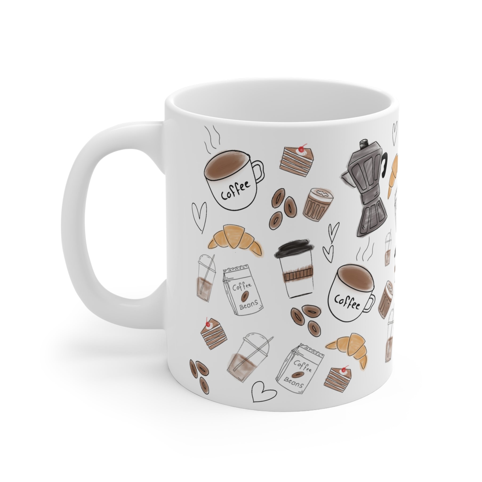 Coffee & Pastries Ceramic Mug